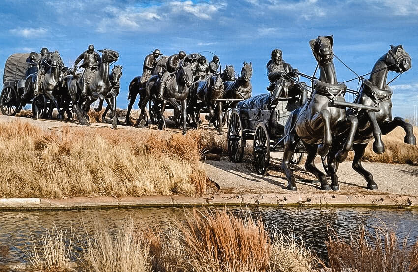 Centennial Land Run Monument In Oklahoma City
