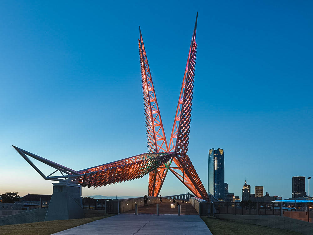 Skydance Bridge In Oklahoma City