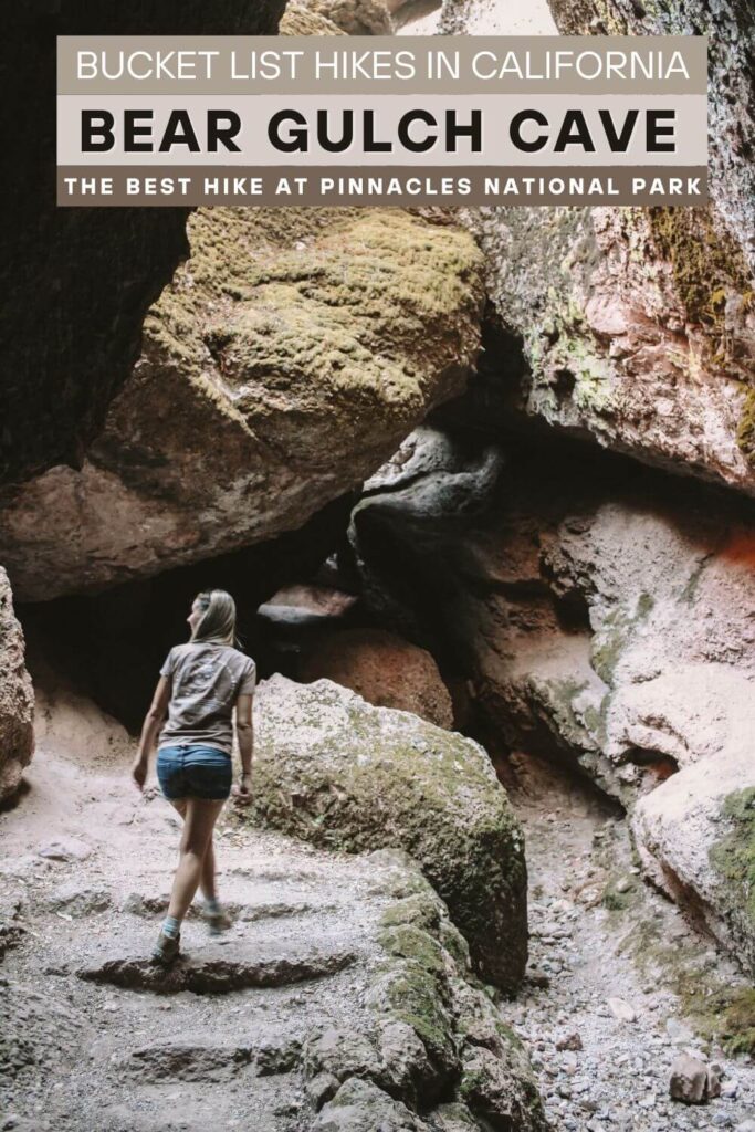 Bear Gulch Cave Trail at Pinnacles National Park.