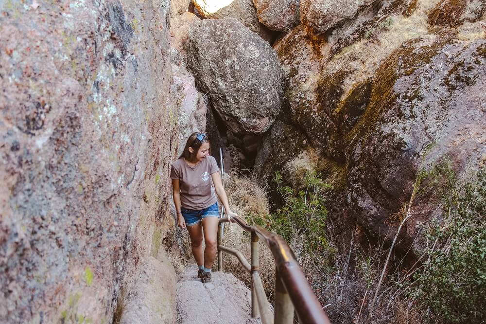 Bear Gulch Cave Trail at Pinnacles National Park.