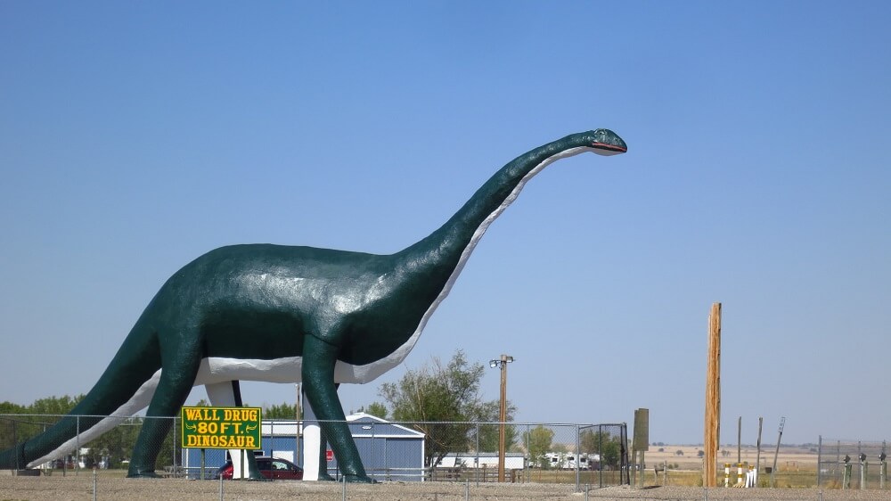 Wall Drug Dinosaur On Interstate-90 In South Dakota