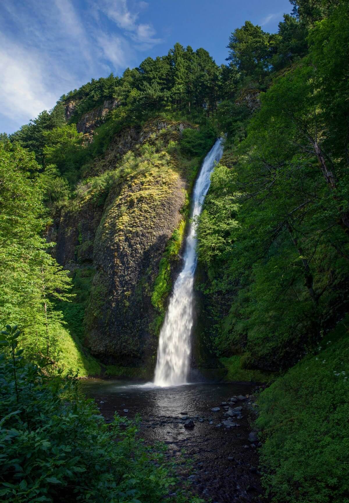 Horsetail Falls In Oregon