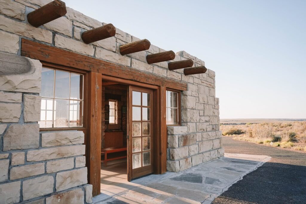 Small Museum at Puerco Pueblo in Petrified Forest National Park.