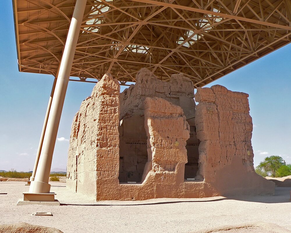 Casa Grande Ruins National Monument in Arizona, USA.