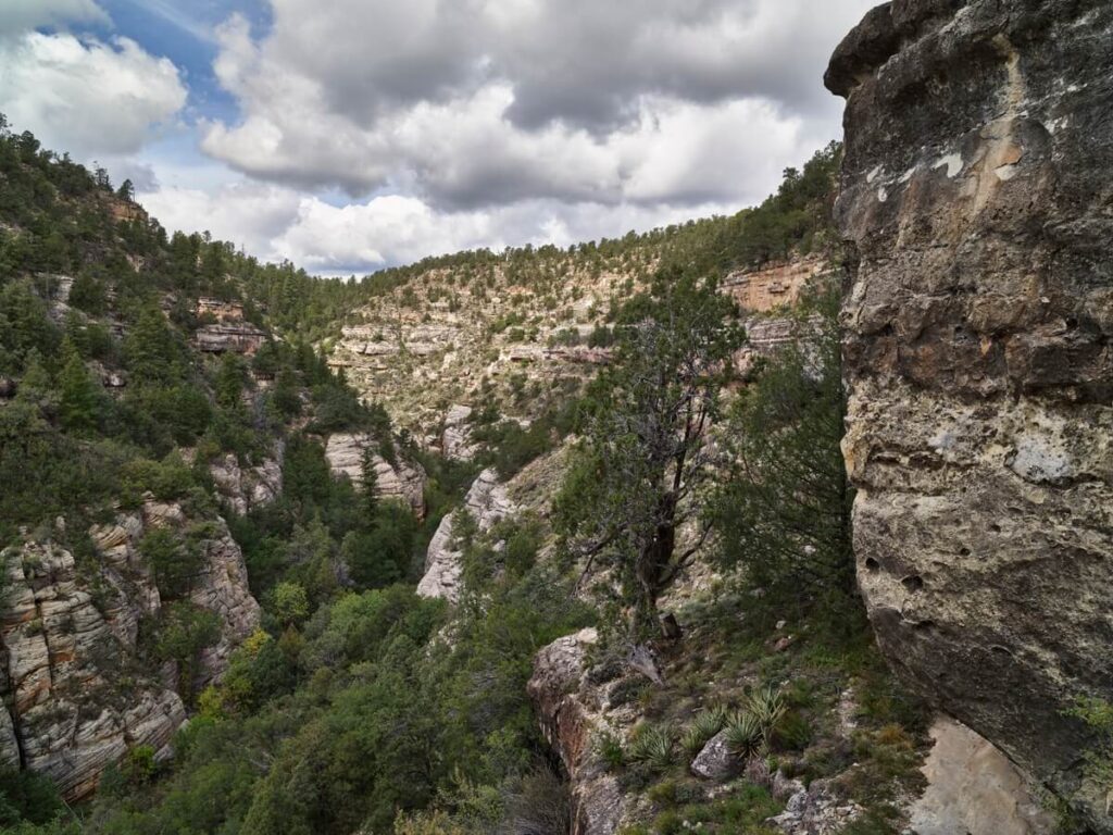 Walnut Canyon National Monument in Arizona, USA.