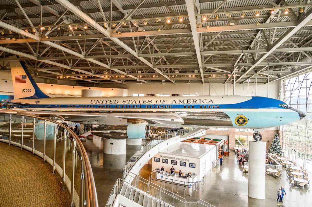 Air Force One at Ronald Reagan Presidential Library in Conejo Valley. 