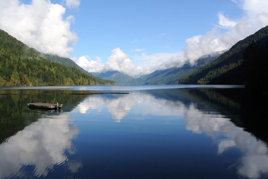 Lake Crescent on Highway 101, on the Olympic Peninsula in Washington State.