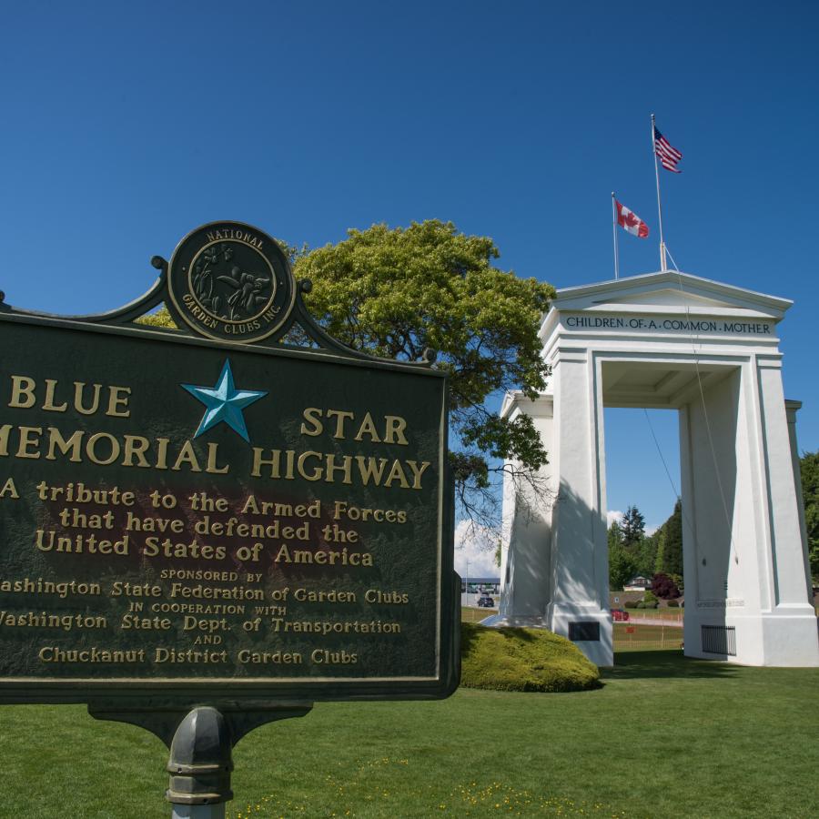 Peace Arch Historical State Park in Washington.