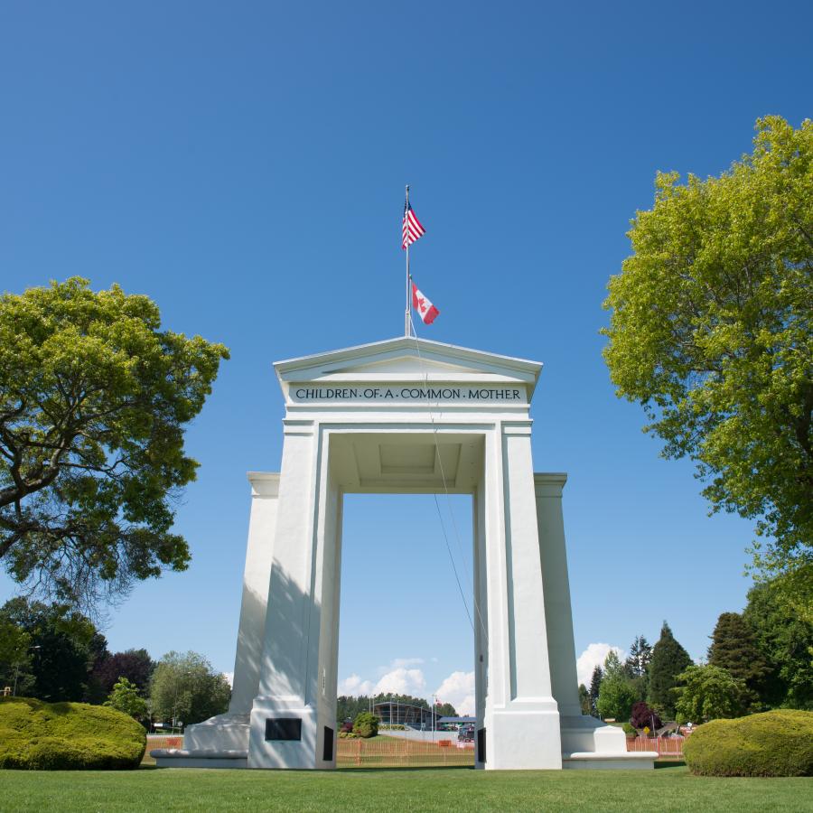 Peace Arch Historical State Park in Washington.