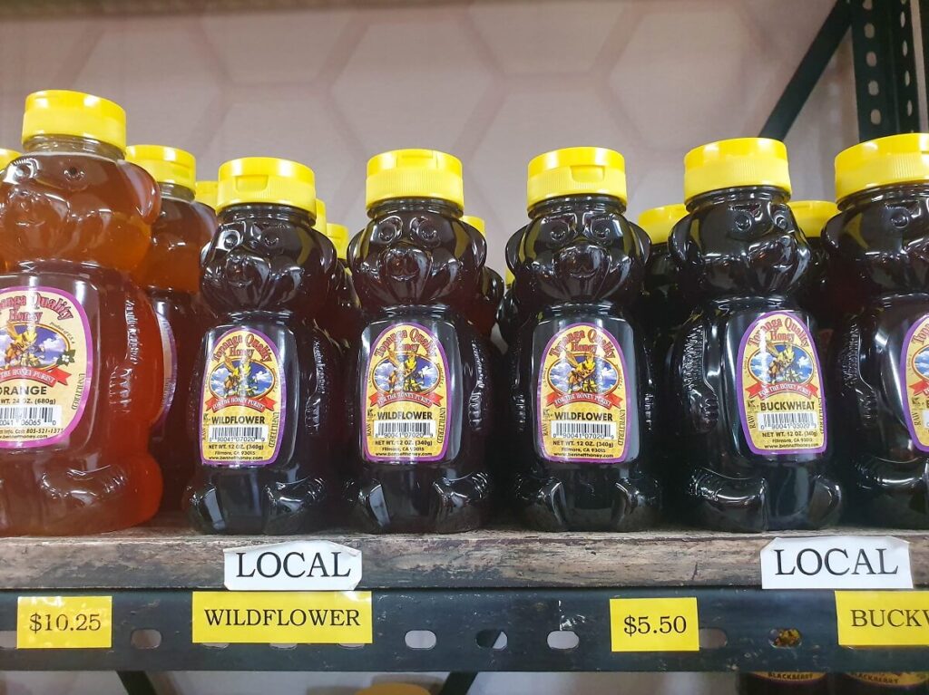 Bennett's Honey Farm tasting room in Fillmore, California.