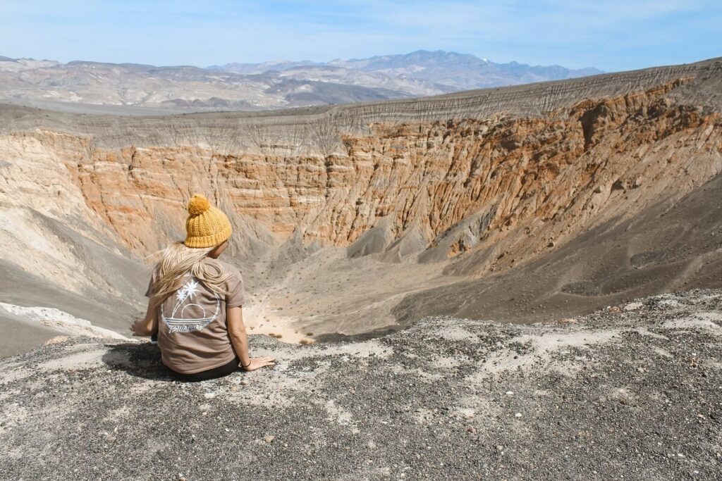 Ubehebe Crater Rim in Death Valley National Park.