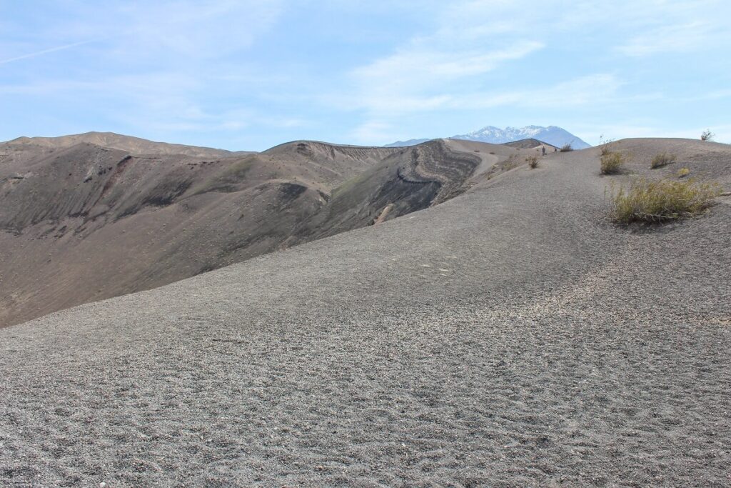 Ubehebe Crater Rim Trail in Death Valley National Park.