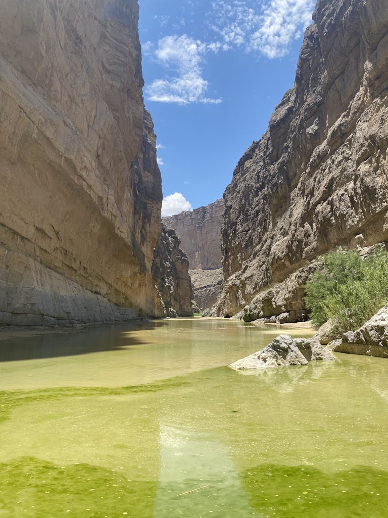 Santa Elena Canyon at Big Bend National Park, showcasing stunning geological formations.