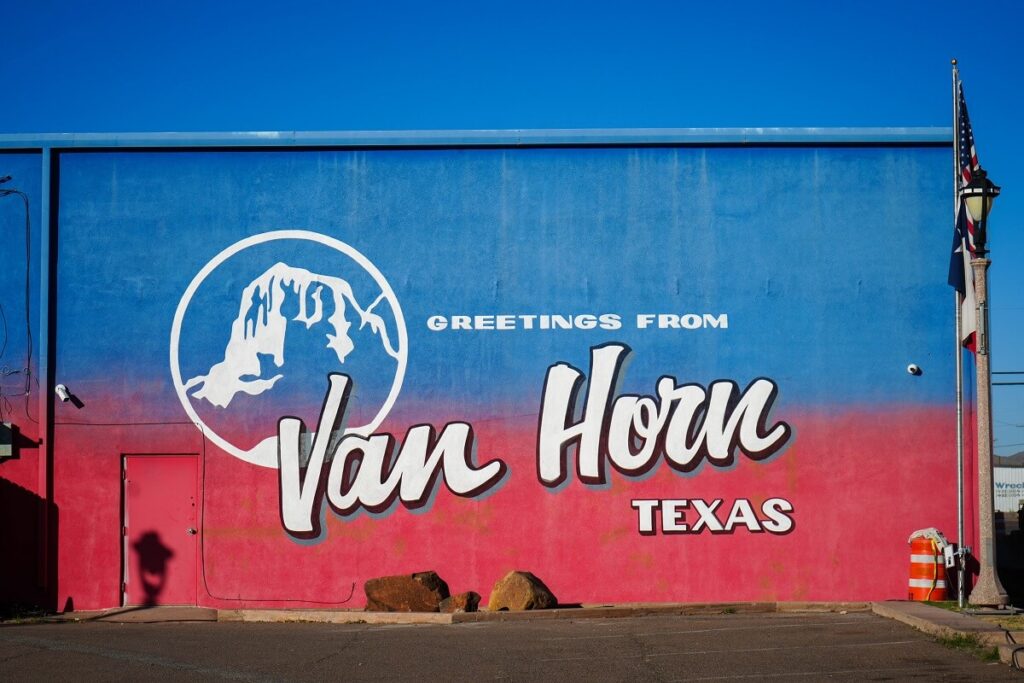 A mural in Van Horn, Texas.